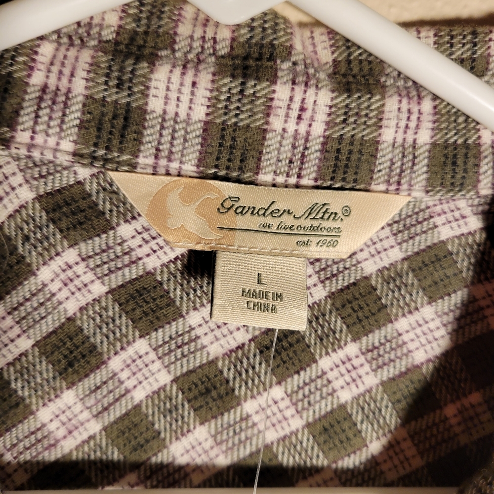 Gander Mountain Brand long sleeve flannel shirt- size Large